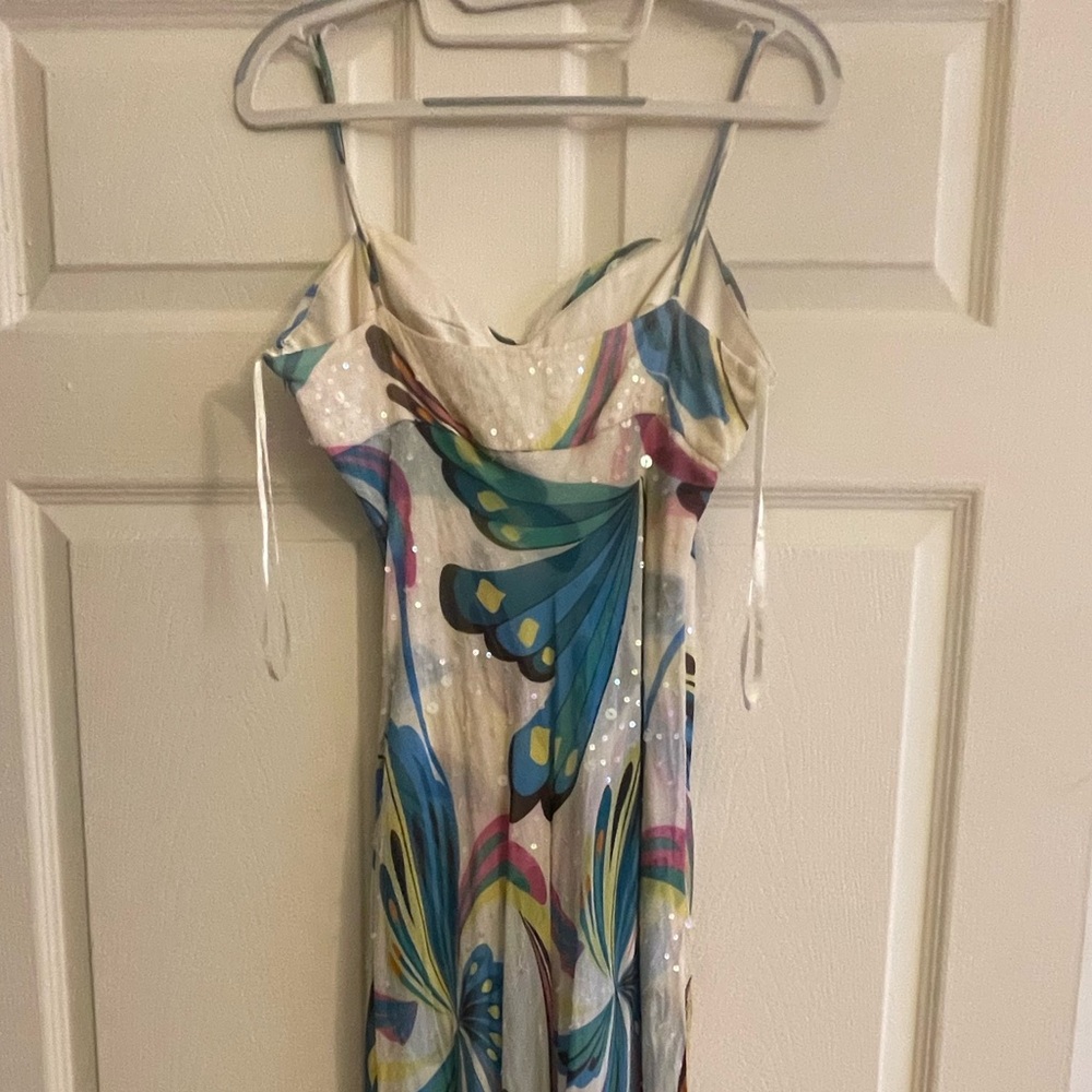 BCBG MaxAzria Silk Sequin Dress - Picture 6 of 8